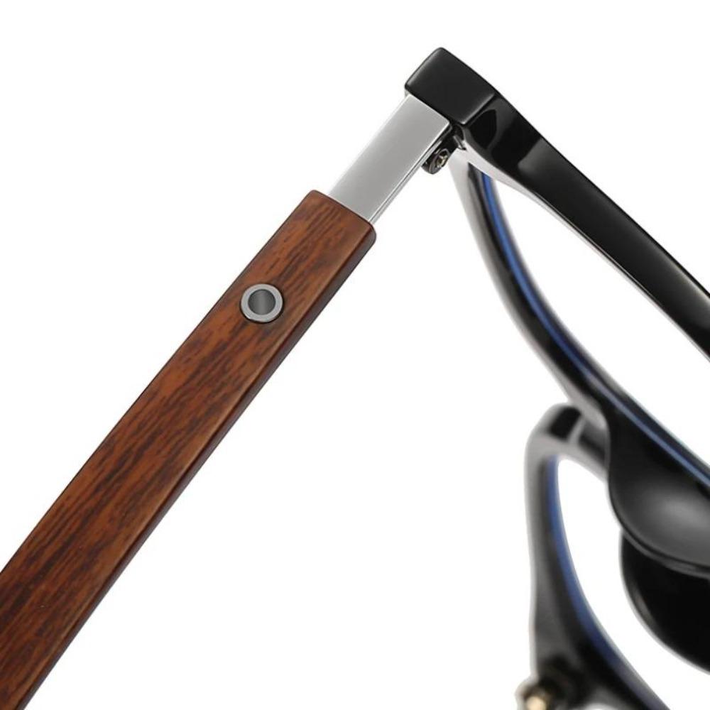 0~ -600 TR90 Neutral Myopia Glasses Wood Grain Metal Frame Anti Blue Light Comfortable Nose Pads Durable Hinge Myopia Glasses