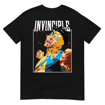 Invincible - Maglietta con Logo del Personaggio Mark Danneggiato in Battaglia