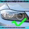 For BMW 3 Series E91 E90 LCI 2009-2012 Xenon Headlights Switchback Cotton Light LED Angel Eye Dual Color