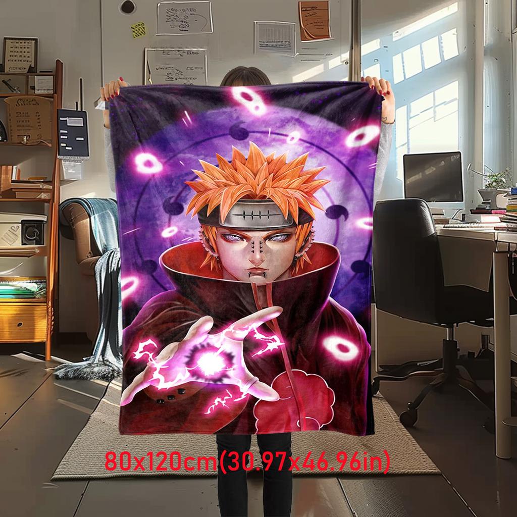 Japanese anime cartoon NARUTO famous Uzumaki Naruto blanket soft home furnishing nap decoration four seasons warm Sherpa blanket B12