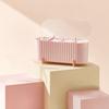 Dustproof Makeup Organizer Box Plastic Cotton Swab Pad Storage Container with Lid For Bathroom Home