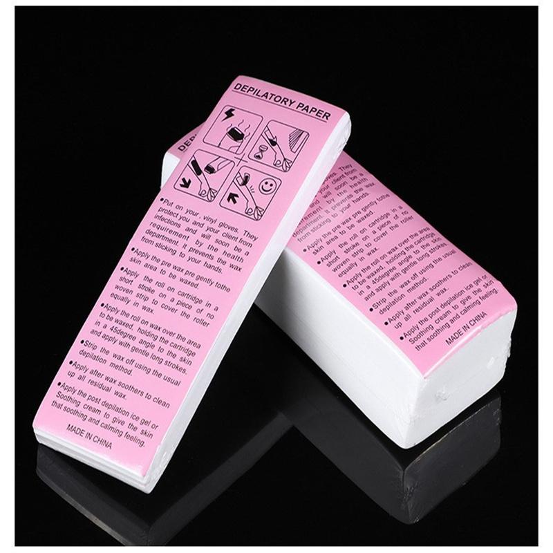 100pcs Nonwoven Hair Removal Wax Strips for Women & Men Body Leg Arm Epilator Wax Paper Roll High-Quality Hair Removal Strips