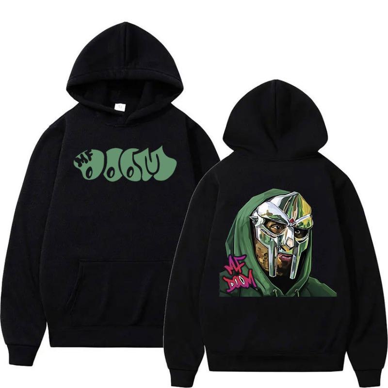 Singer Mf Doom Madlib Madvillain Metal Face Pullover Hoodie Fabric Street Fashion Hoodie Casual Running Sweatshirt