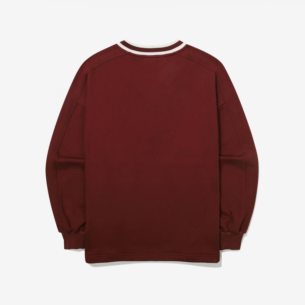 Fila V Neck Logo Sweatshirt Fs2pog3151f Win