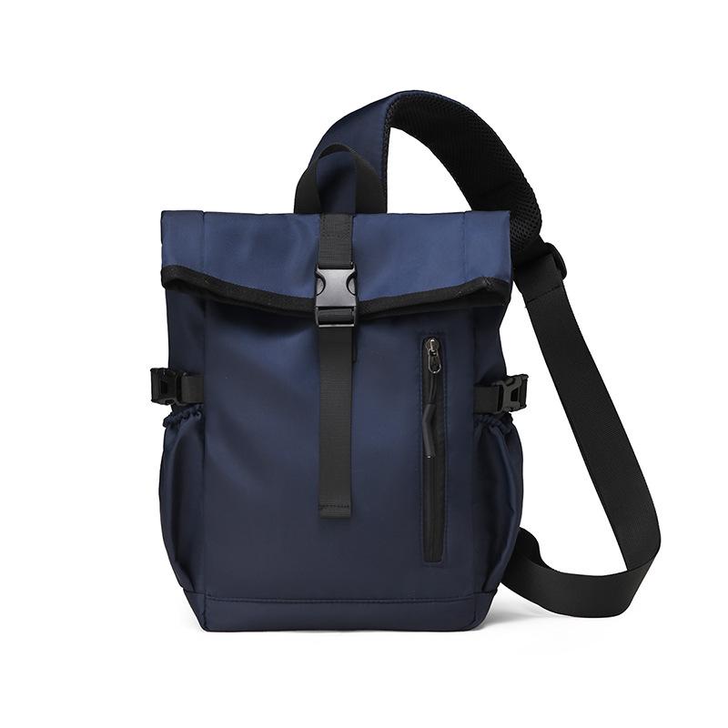 

Мужская многофункциональная легкая наплечная сумка - Большая вместимость, для активного отдыха и поездок на работу, нагрудный рюкзак синий