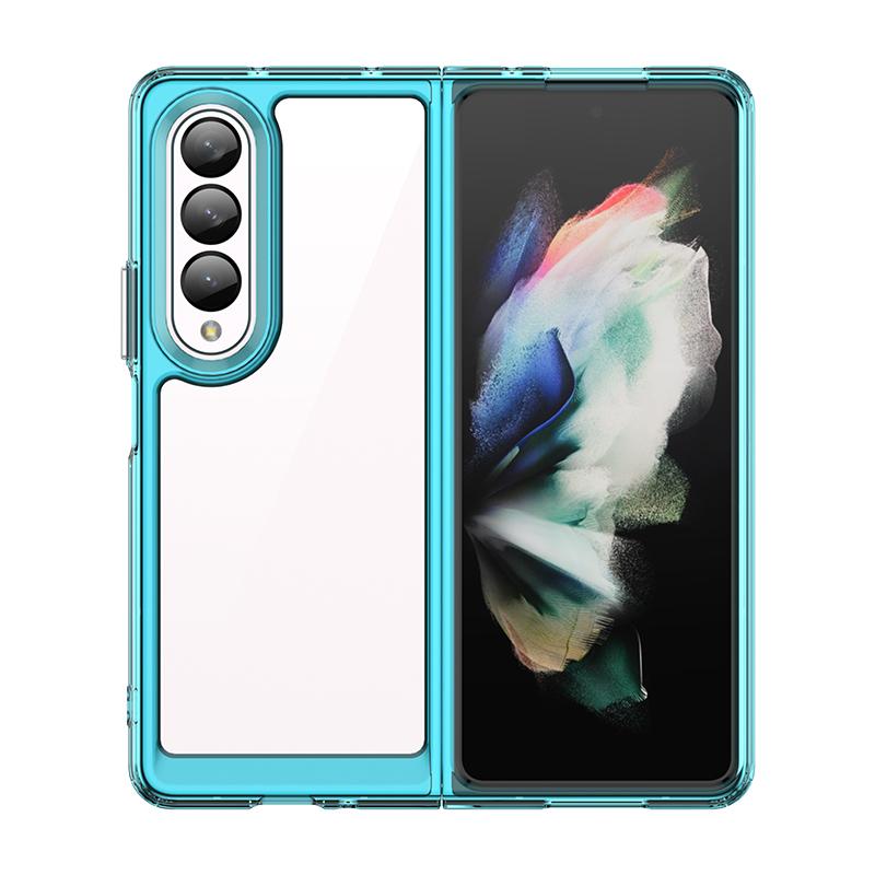 For Samsung Z Fold 4 Case Cover Samsung Galaxy Z Fold 4 5G Capas New Back Transparent Colour Clear Fundas Samsung Z Fold4 Fold 4