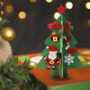 2Pcs/set Handmade DIY Felt Christmas Tree Cartoon Christmas Tree Material Package  Birthday Party