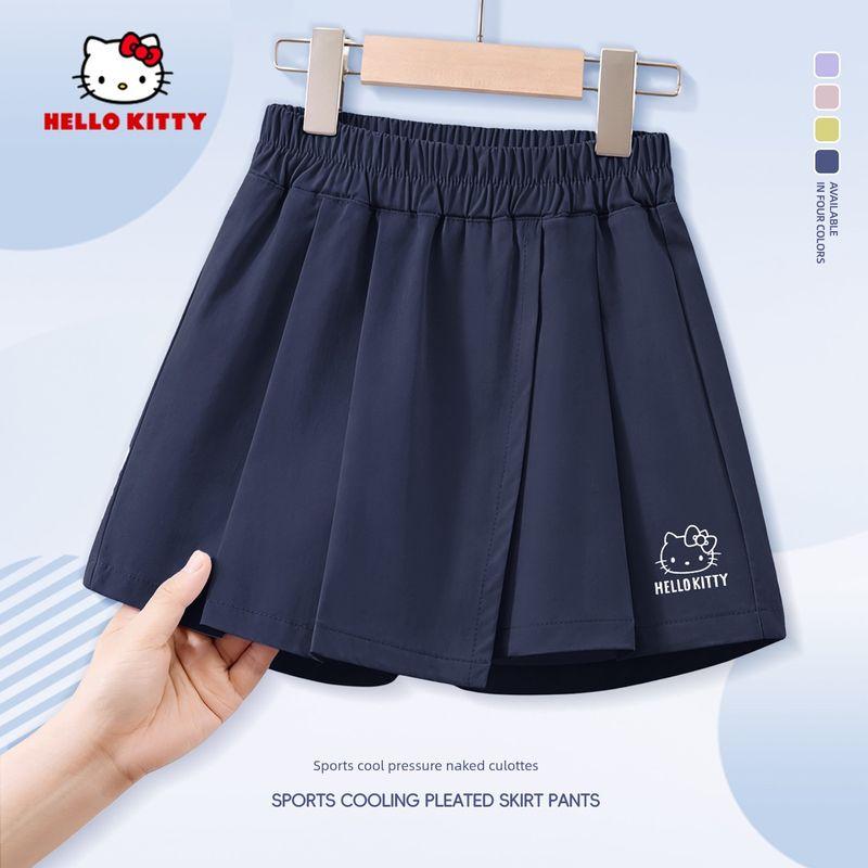 My Melody Children's Pants 2026 New Summer Girls' Pleated Skirt Pants Stylish Fashionable Short Skirt Girls' Big Kids Shorts