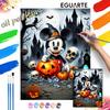 Mickey Mouse Pumpkin Oil Paint by Numbers Painting Art Kit Handmade Painting Home Decor Gift
