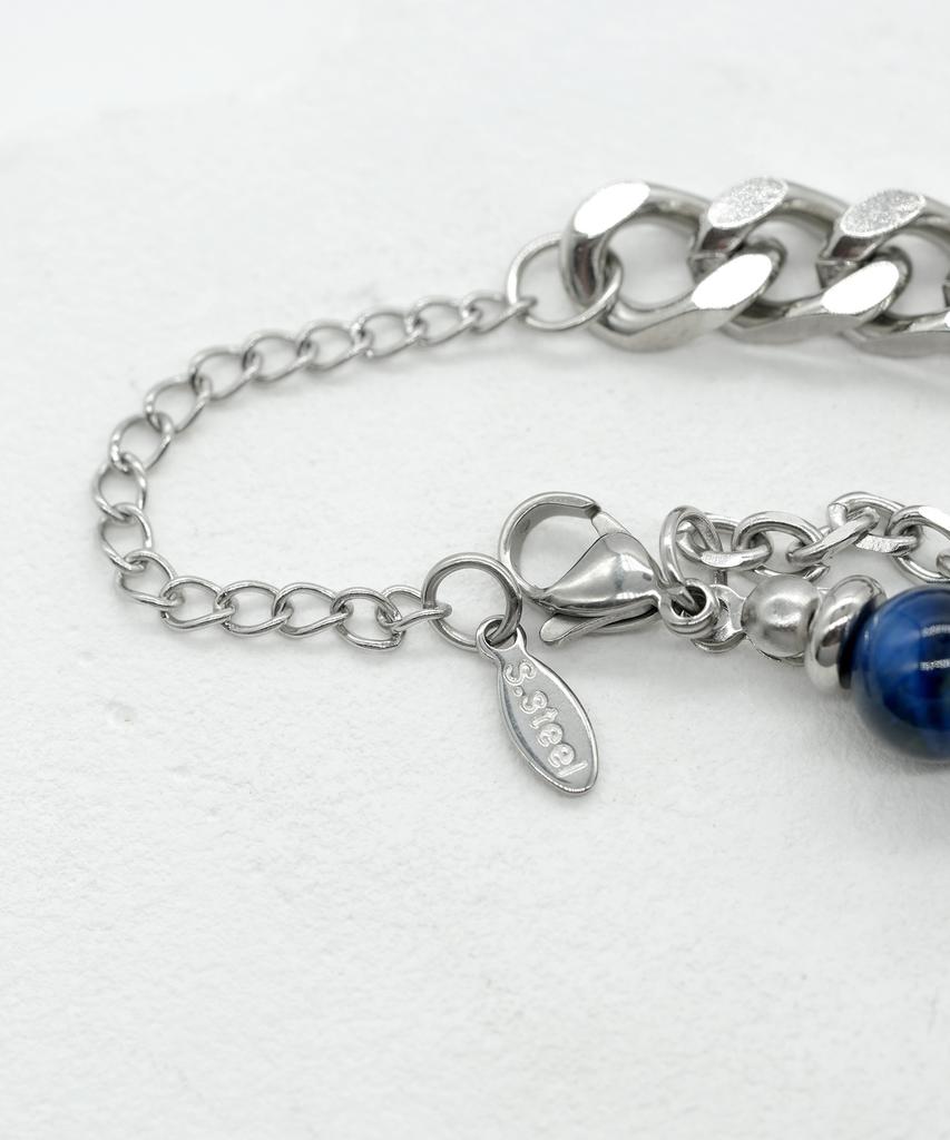 Iamj Cobalt Mood Gemstone Link Bracelet