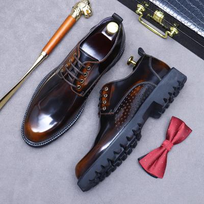 Marca Sapatos Masculinos Formais Elegantes Italianos Bico Fino Verão Homens Sapatos de Vestido de Casamento Couro Genuíno Sapatos Masculinos de Verniz