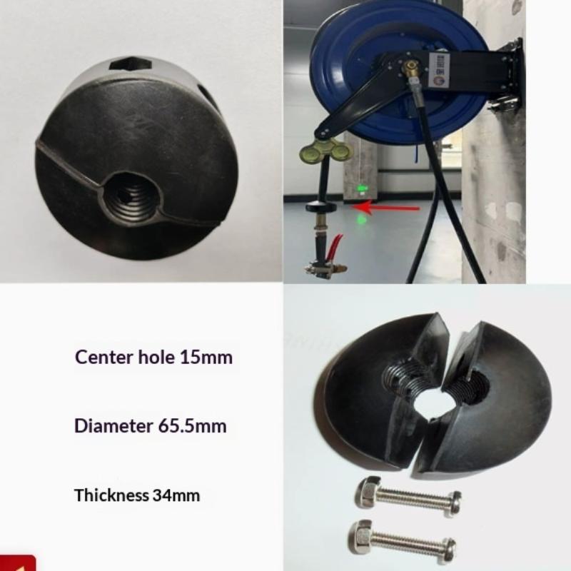Robust Rubber Hose Stopper with Bumper Ball Adjustable for Spring Driven Reel Indoor and Outdoor Utility A2