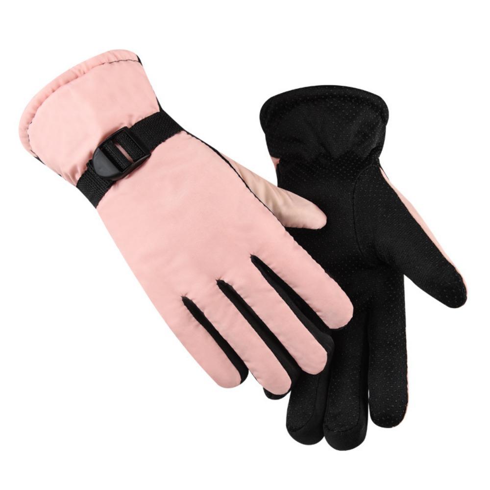 Gloves Men's Winter Warm Fleece Riding Electric Vehicle Thickened Motorcycle Windproof Waterproof Anti-skid Gloves Men