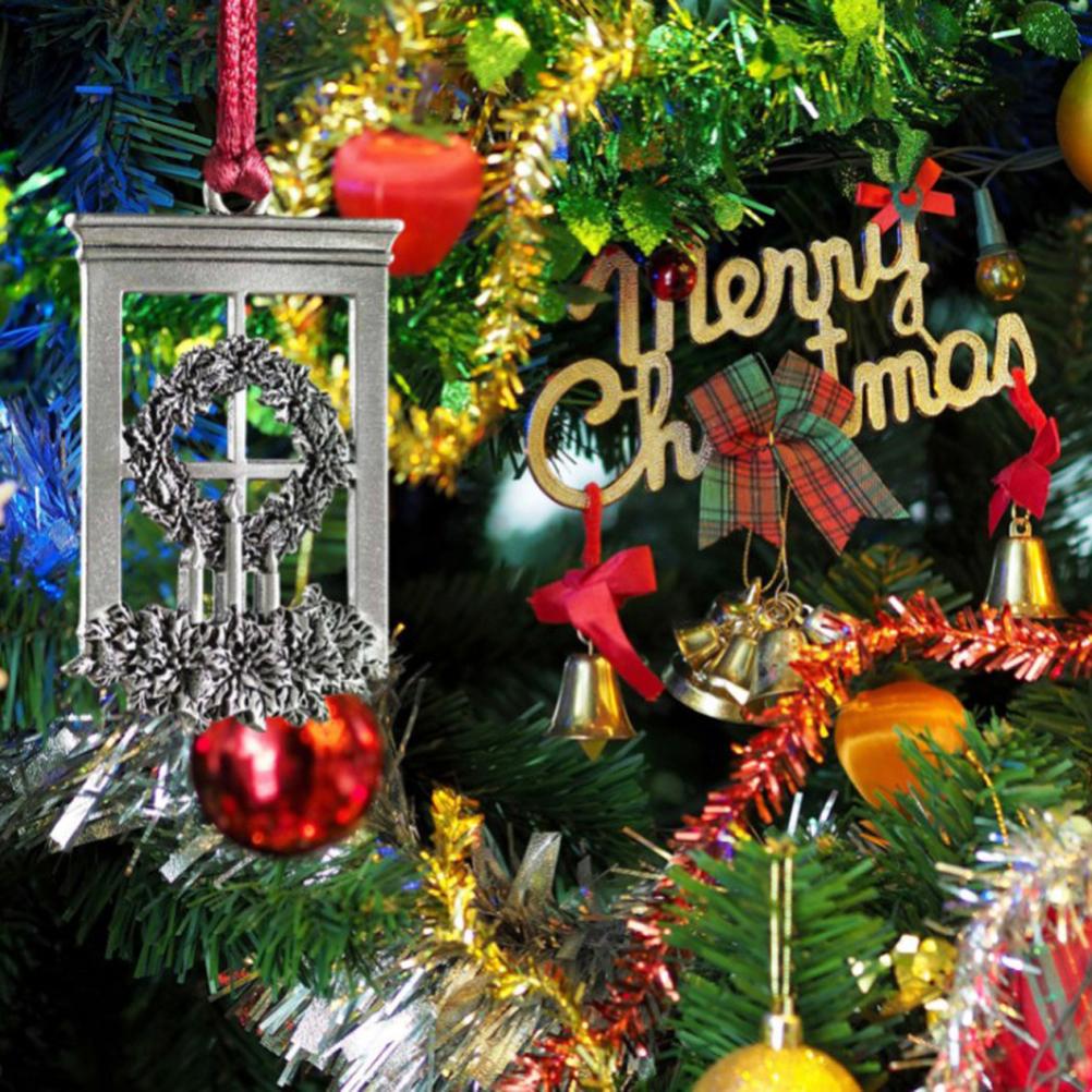 Zinn Weihnachtsbaum Metallanhänger DIY Basteln Hängende Dekoration für Weihnachtsbaum Heimparty