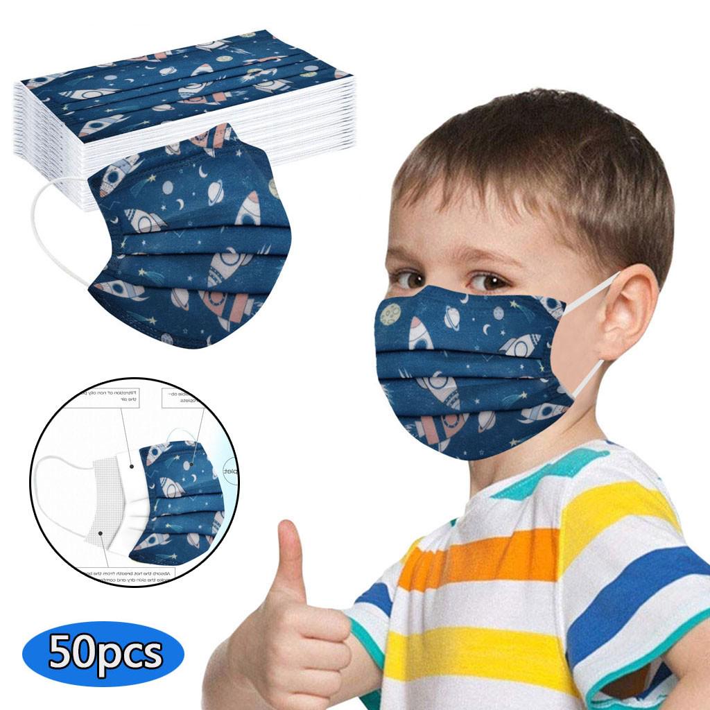 Kids Children Mask Disposable Face Mask Industrial 3Ply 50PCS/100PCS