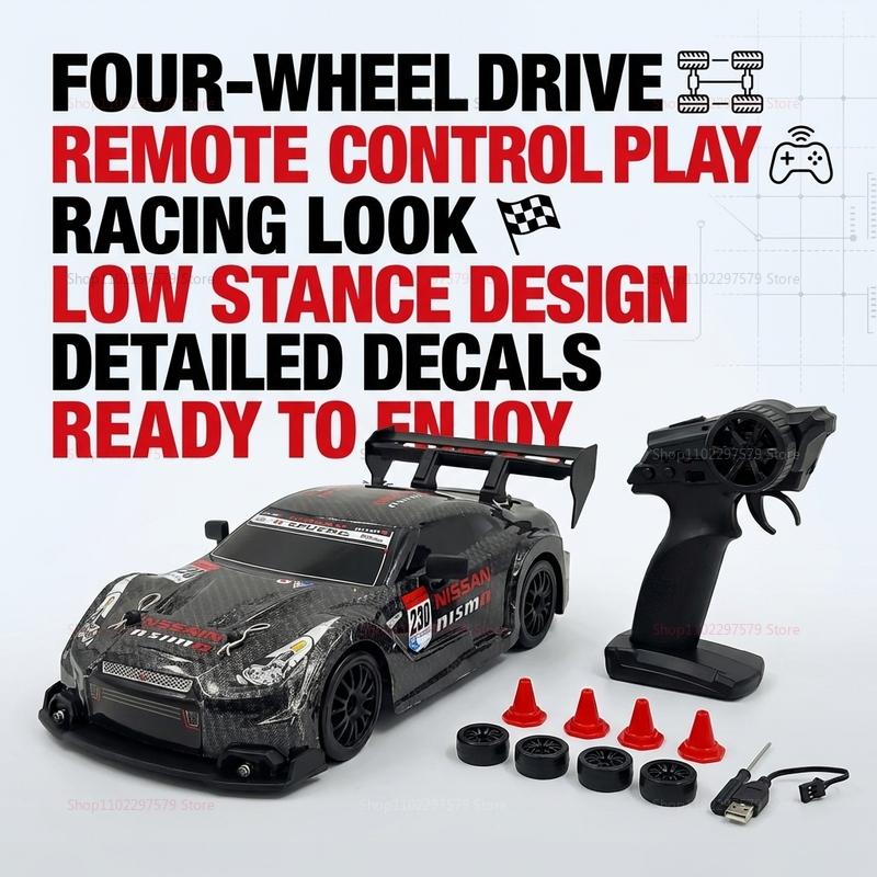 1:24 Scale Remote Control Drift Cars 2.4GHz 4WD Off-Road ZUYP2 Racing with LED Lights 30km/h High-Speed RC Vehicle Ideal Gift for Kids