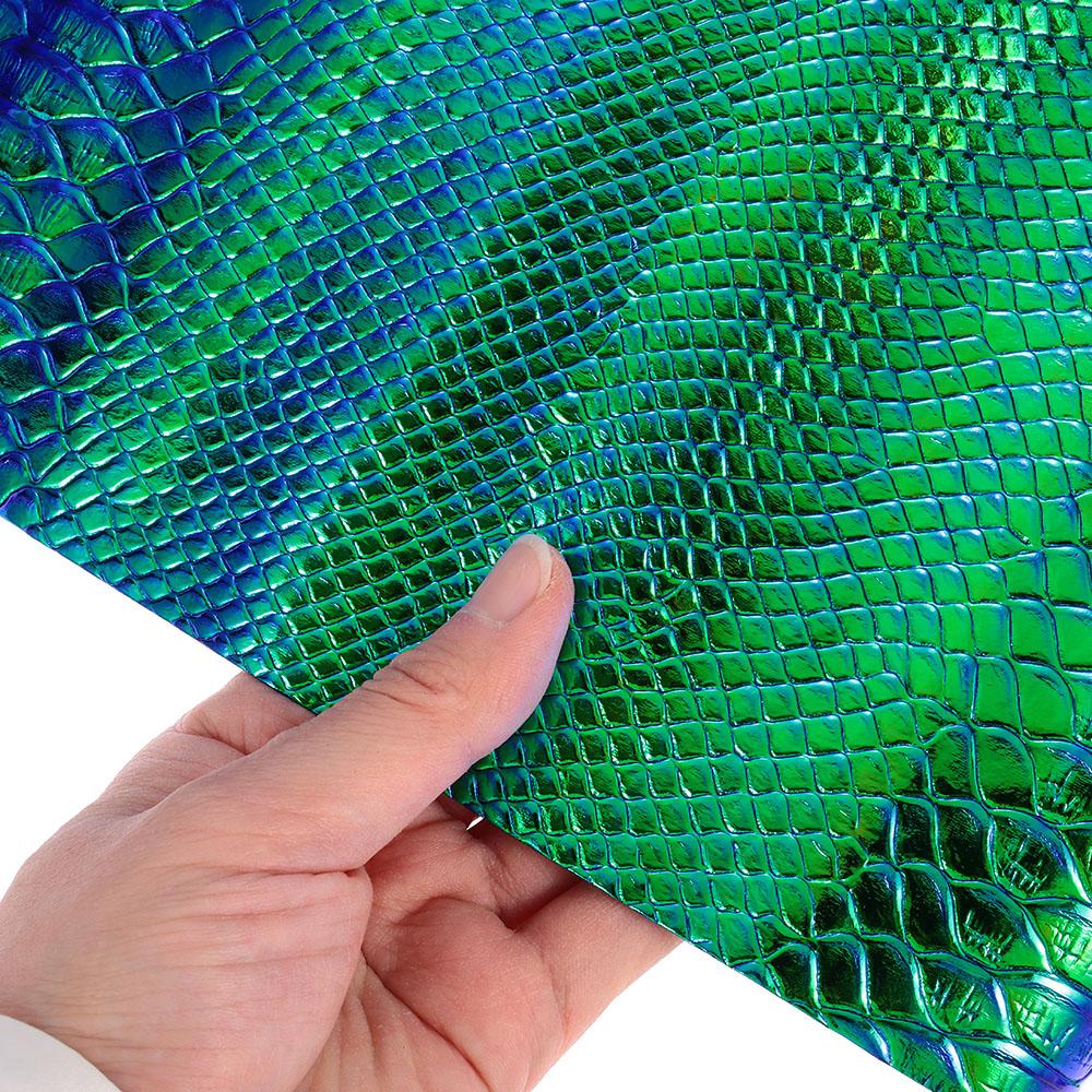 1 Roll Holographic Snake Skin Pattern Sheets 30x135cm Holographic Sheets  for Handbags