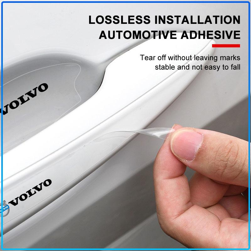 For Volvo Rdesign XC90 S60 XC60 V70 S80 S40 V50 V40 V60 C30 S70 8Pcs Transparent Car Door Handle Bowl Anti Scratch Protective Sticker