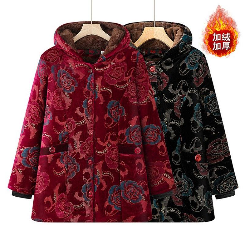 New winter cotton-padded clothes with fleece to keep warm winter cotton-padded jackets with hooded thick clothes