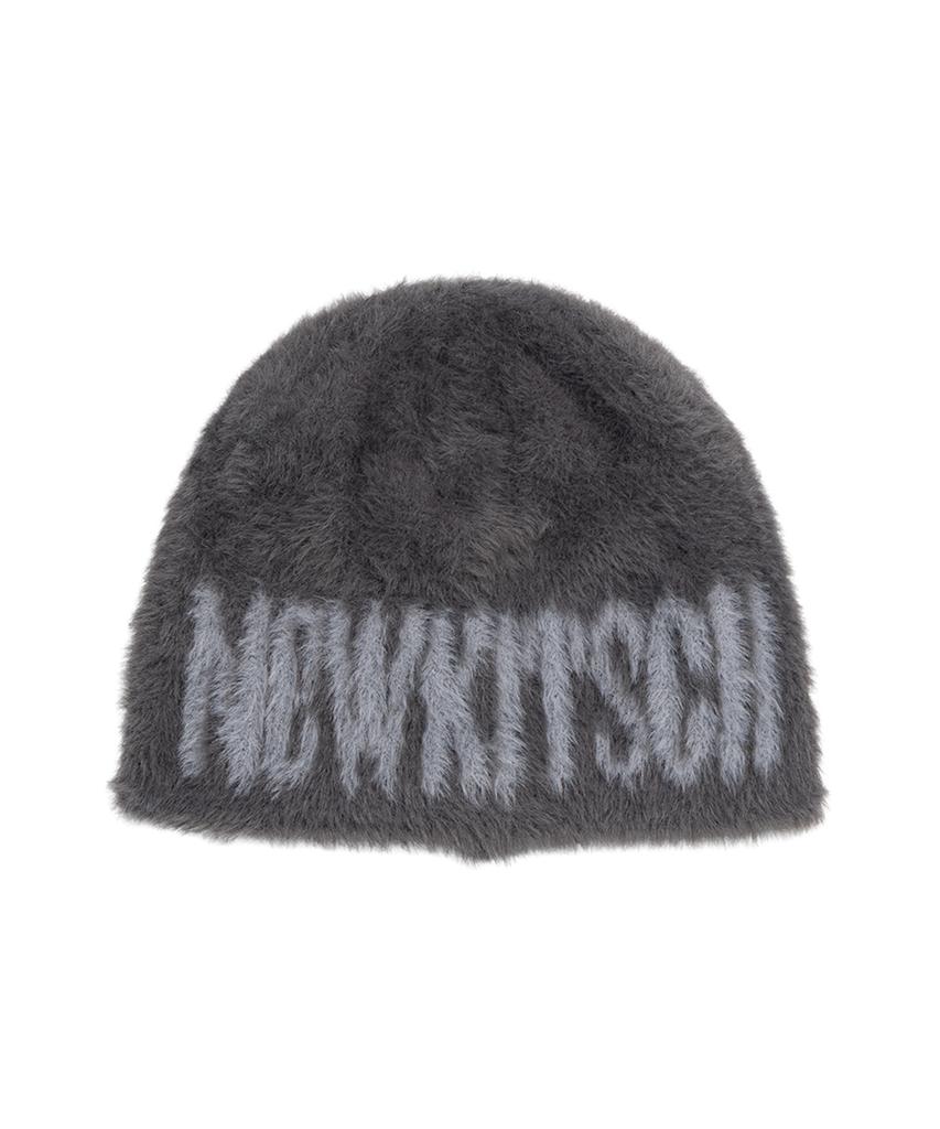 NEWKITSCH Newkitstch Jacquard Fur Beanie (Charcoal)