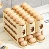 Large Capacity Automatic Egg Roller Transparent Auto-Rolling Egg Dispenser Egg Holder Rack  Kitchen