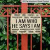 2D Flat Christian Metal Wall Decor Plaque - "I Am Who He Says I Am" with Bible Verse - Vintage Style Home Office Bedroom Decoration - Durable