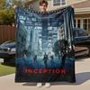 1pc Leonardo DiCaprio, Inception Outdoor Flannel Blanket Soft Plush Decor for Picnics, camping,Bedroom, Playroom, or Lunch Break, Perfect Gift
