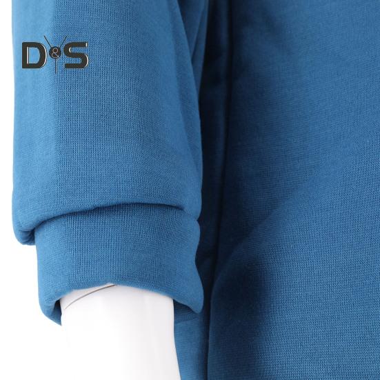 Kvinner Høst Vinter Hettegenser Langermet Løs Pullover Stor Lomme Knapp Dekor Snøring Uformell Myk Varm Hette Elastisk Mansjett Dame Hettegenser Topp