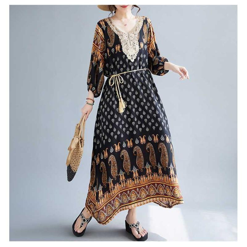 Summer New Women's Long Lady Dresses Dresses