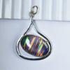 Extremely Rare 30.55 Ct Natural CERTIFIED Oval Opal 925 Sterling Silver Pendant