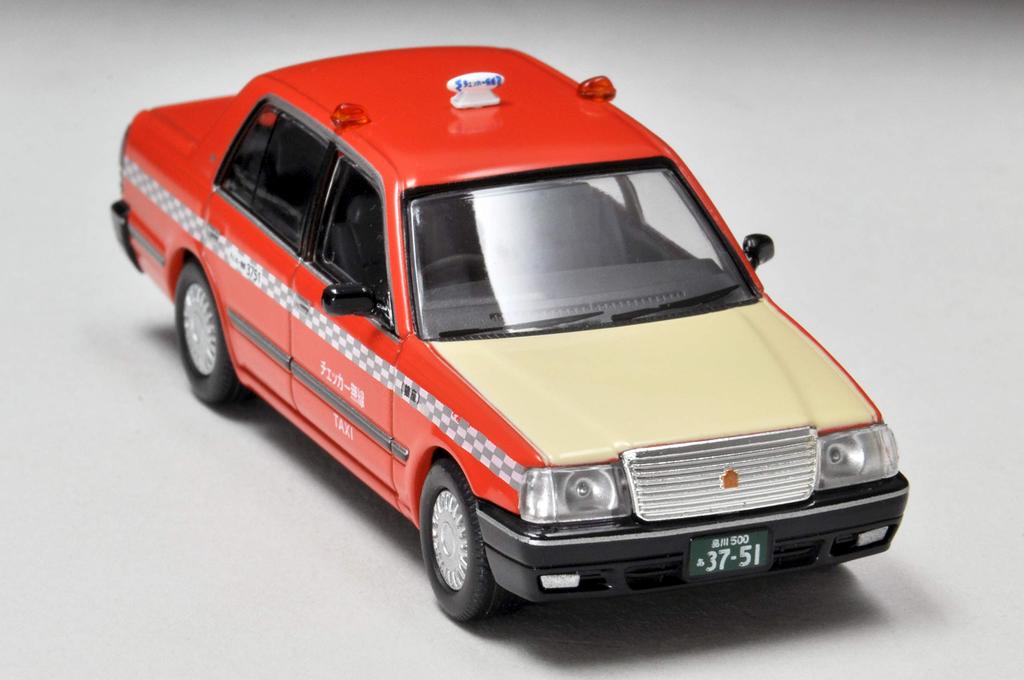 Tomytec Tomica Limited Vintage Neo Scale Toyota Crown Sedan Taxi Checker Cab 1/64 LV-N219b (Finished Product)