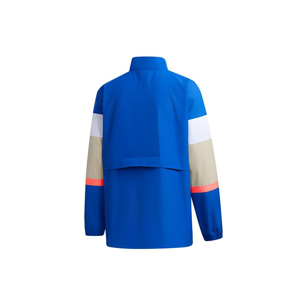 adidas Retro Sports Multicolor Stripes Stand Collar Jacket Men's Royal Blue GL0401