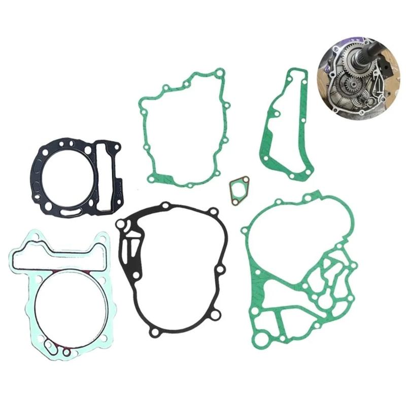 Motorcycle Full Gasket Kit Repair Part Motorbike Engine Cylinder Head Gaskets Crankcase Oil Tank Pan Gasket