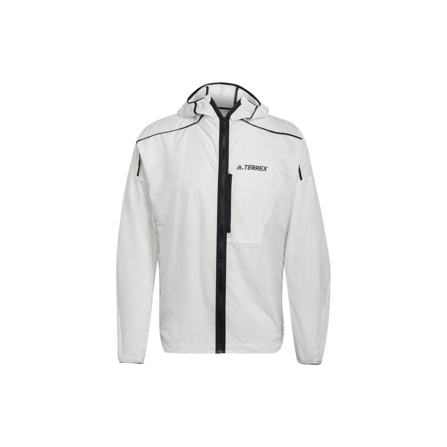 adidas Terrex Agravic Wind Jacket White Black Men s HA7538 XS
