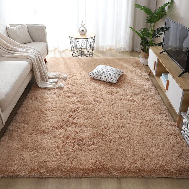 Fluffy Soft Living Room Large Carpet Furry Bedroom Area Decorative Floor Mats Home Essentials Children Tatami Nordic Velvet Rugs