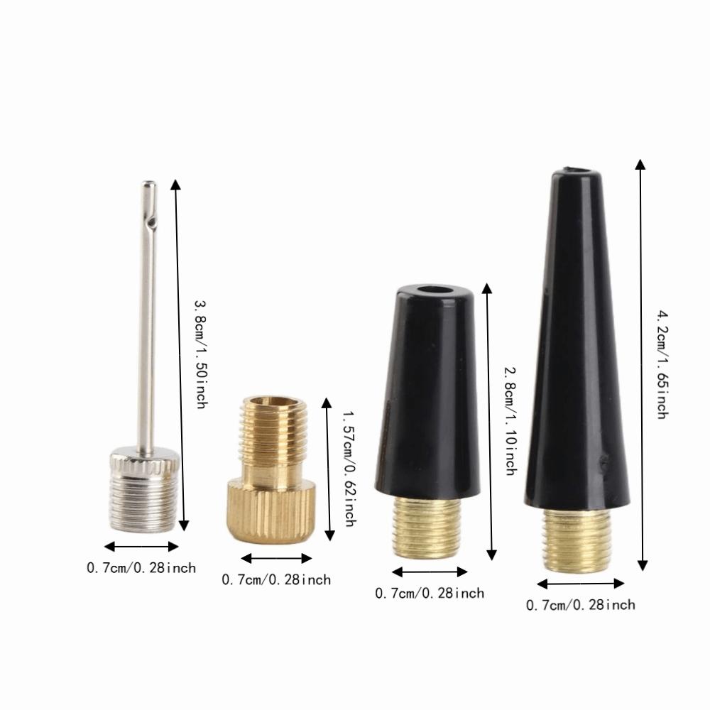 12pcs Straight Grain Brass Fitting Ball Inflation Needle Pump Needle Adapter For Sports Balls