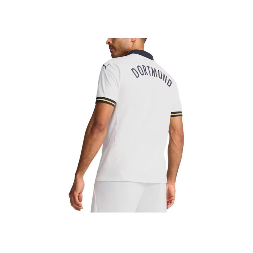 Puma Borussia Dortmund SS24 Brand Logo Comfortable Fashion Soft Short Sleeve Football Shirt Men Tops White 77496403
