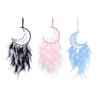 Dream Catcher Pendant Handmade Crafts Wind Chimes Pendant Pearl Feather Exquisite Accessories for Car Office Hotel Homestay