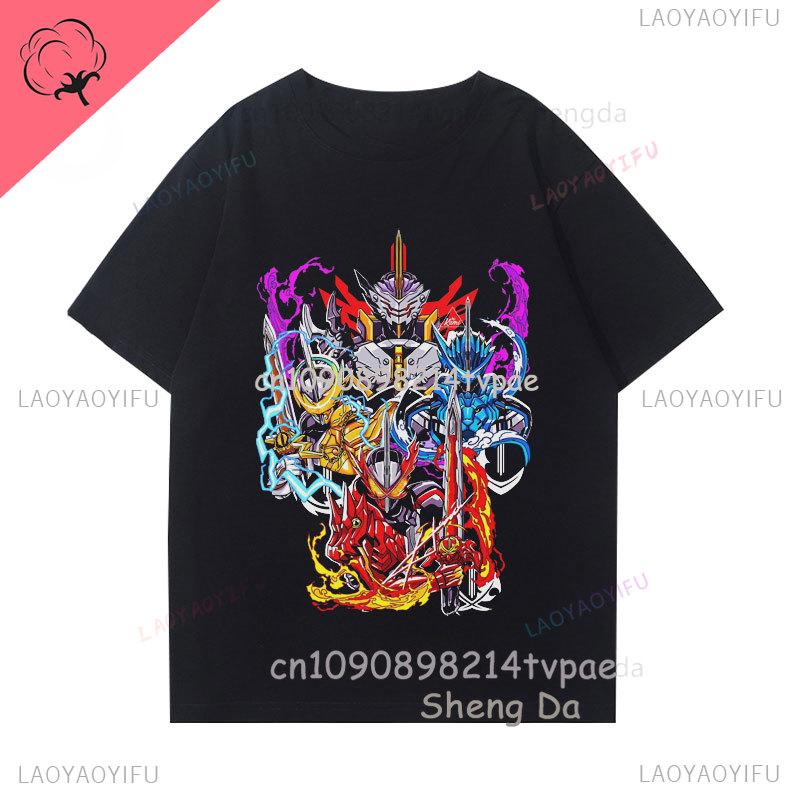 Camiseta Kaunisex Rider T Shirt Unisex Unisex Casual Cotton Crewneck Anime Print Unisexga Camisa Clothing Otaku Streetwear Anime Shirt