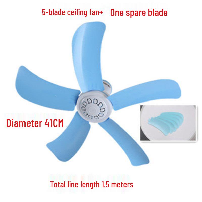 Compact Silent Ceiling Fan for Dorms and Bedrooms