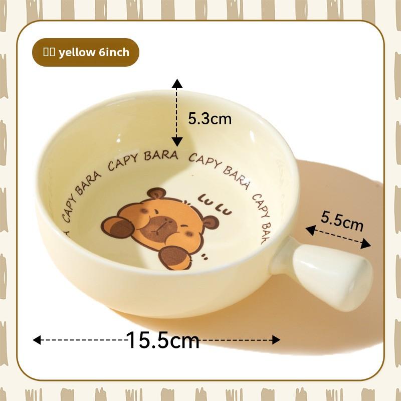 

Капибара Милый Мультяшный Капибара Кошка Собака Кормушка Кошачья Миска Собачья Миска Питьевая Вода Питомец Керамическая Миска Принадлежности