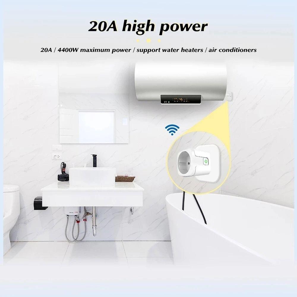 New EU Smart Plug 16A Power Monitor Smart Socket Remote Voice Control Timer Function Power Outlet Smart Home