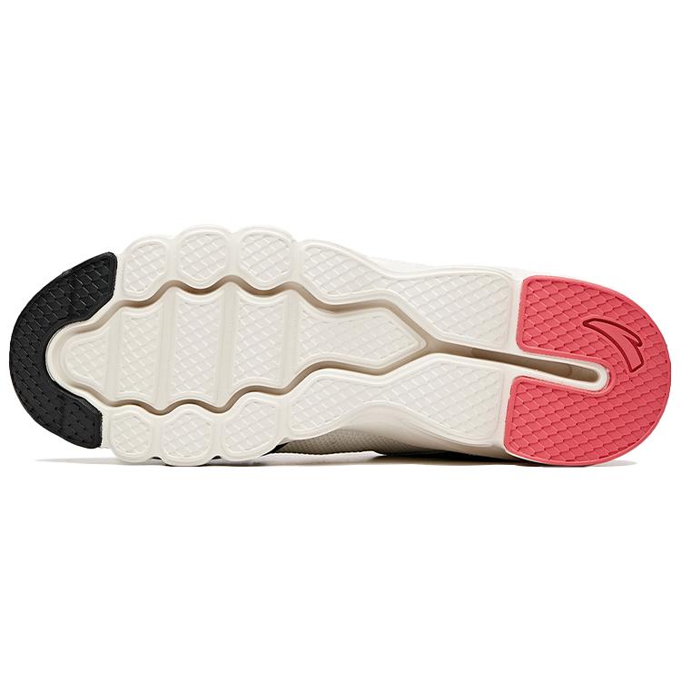 Anta Abrasion Resistant Slip Resistant Lightweight Low top Running Shoes Women's Ivory White 12945582-2