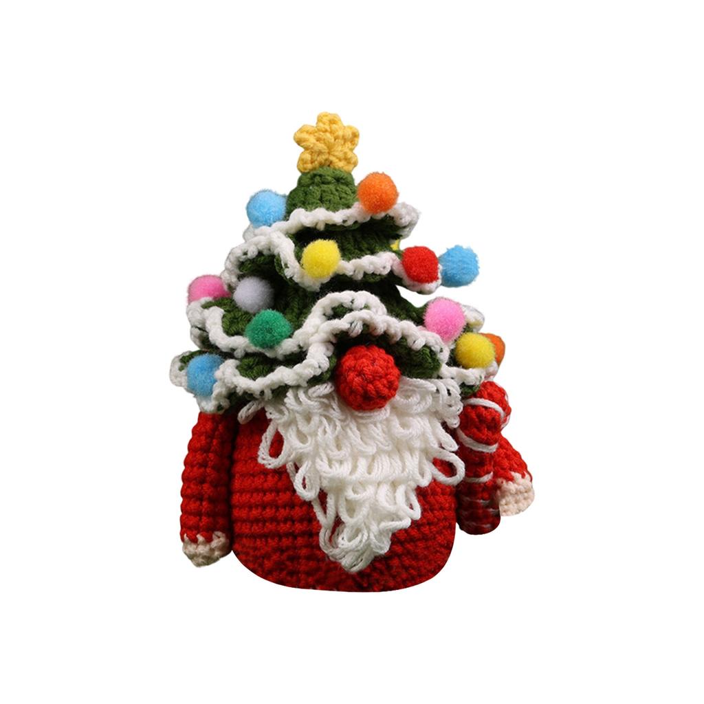 Entzückende Weihnachts-Häkelpuppe Minimalistische Weihnachtspuppe, Plüschtier Materialpaket