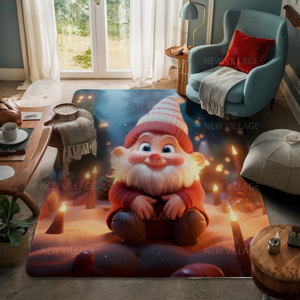 House Entrance Carpet Home Door Mat Living Room Bath Foot Bathroom Non-slip Water Absorption Rugs Bath Merry Christmas Winter