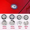 38mm 42mm 3 Pins ABS Car Emblem Front Grille Hood Edge Head Bonnet Badge for Mercedes Benz Old C/E/S Class C200 E300 S400 Logo
