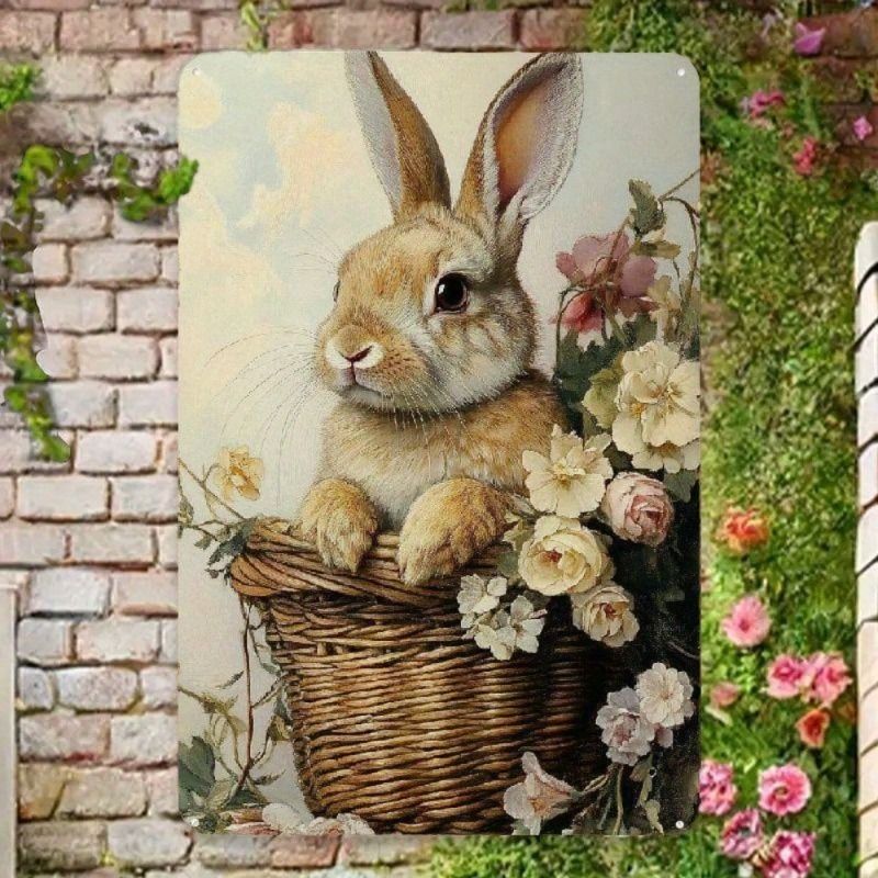 Retro Metal Tin Sign Wall Art Decor for Living Room Bedroom Office