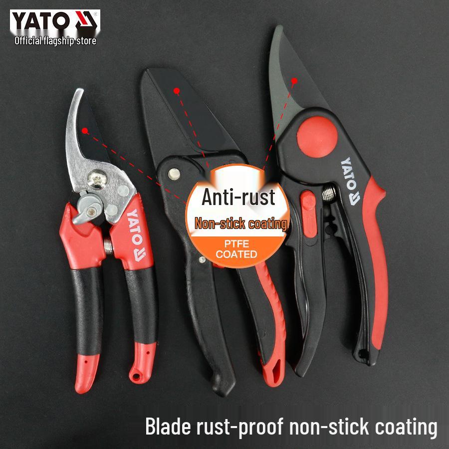 YATO Garden Shears for Pruning, Grafting, and Cutting Thick Branches
