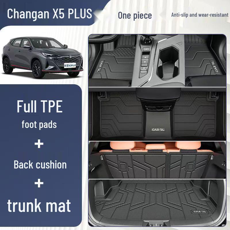 Odorless Floor Mats for 2024-2026 Changan X5 PLUS Bumper TPE Driver's Seat