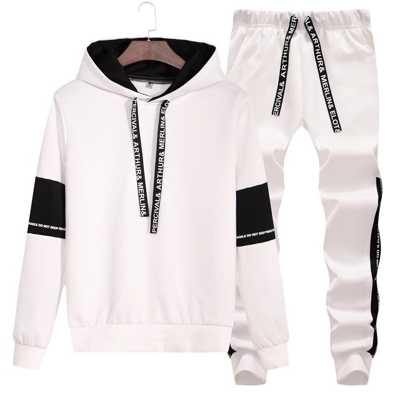 Herren Trendiger Frühling & Herbst Freizeitanzug: Stilvolles koreanisches Pullover- & Jacken-Set